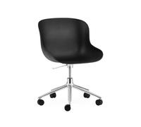 Normann Copenhagen Hyg Office Chair avec Wheels Aluminium/ Noir