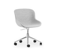Normann Copenhagen Hyg Office Chair avec Wheels Rembourré Aluminium/ Synergy LDS16