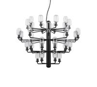 Normann Copenhagen Lustre Amp Grand gris et noir H 62,5 cm Ø 85 cm