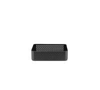 Normann Copenhagen Nic Nac Organizer 4 Panier de rangement en acier laqué Noir 22,5 x 22,5 cm