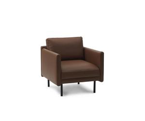 Normann Copenhagen Nice Fauteuil Omaha Cuir Cognac