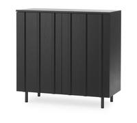 Normann Copenhagen Placard Rib 96x98.5 cm Noir doux