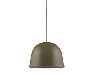 Normann Copenhagen Plafonnier, Acier Textile, vert, H: 19 x Ø: 28 cm
