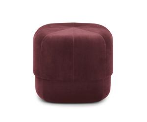 Normann Copenhagen Pouf Circus rouge foncé