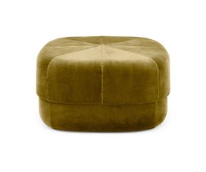 Normann Copenhagen Pouf Circus Velour moss green. grand format