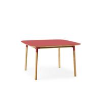 Normann Copenhagen Table à manger Form 120x120 cm red. pieds en chêne