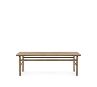 Normann Copenhagen Table basse Grow chêne laqué transparent. large