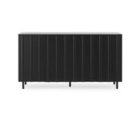 Normann Copenhagen Table d'appoint Rib 45x159 cm Noir doux