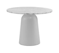 Normann Copenhagen Table réglable Turn Ø55 cm Marbre blanc