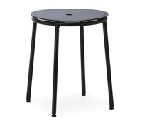 Normann Copenhagen Tabouret Circa Noir/Aluminium Noir