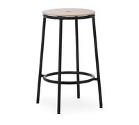 Normann Copenhagen Circa Tabouret de Bar H65 Noir/ Chêne