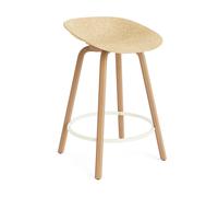 Normann Copenhagen Tabouret de bar Mat 65cm chanvre, crème LxHxP 49x75x49cm