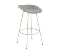 Normann Copenhagen Tabouret Mat Barstool 75 cm Hemp-cream steel
