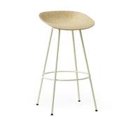 Normann Copenhagen Tabouret Mat Barstool 75 cm Hemp-cream steel