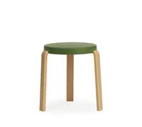 Normann Copenhagen Tabouret Tap olive. pieds en chêne
