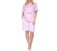 Normann Pyjama à manches courtes pour femme - Aspect chat - Également disponible en grandes tailles