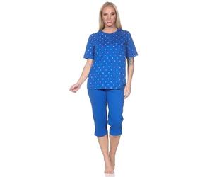 Normann Pyjama Capri à manches courtes pour femme - Aspect à pois - Également en grande taille