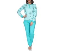 Normann Pyjama long interlock pour femme avec poignets au look élégant - même en grande taille