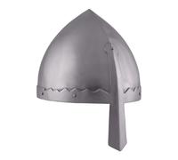 Normannischer nasalhelm avec lederinlay-wikingerhelm-casque-viking normannen lARP