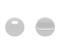 NORMBAU FRANCE BCA70036 Paire Rosace Serrure S80 NORMBAU-WC-Blanc 19-358360