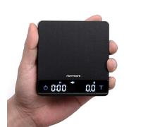 Normcore Balance à café avec minuterie, balance à expresso, balance barista, échelle de café, 2000 g x 0,1 g, balance de précision précise avec fonction compte à rebours, balance de cuisine, affichage