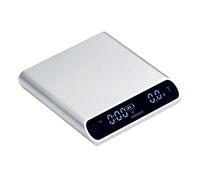 Normcore Balance à café de poche V3, balance barista avec minuterie, balance à expresso, corps en aluminium anodisé avec écran LCD rétroéclairé, argent