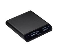 Normcore Balance à café de poche V3 - Pour expresso goutte à goutte - Balance barista avec minuteur - Corps en aluminium anodisé avec écran LCD rétroéclairé - Noir