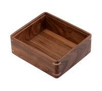 Normcore Boîte de rangement compacte - Compatible avec station de tampage compacte - Véritable organisateur d'accessoires en bois de noyer américain pour accessoires expresso - Design modulaire