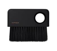 Normcore Brosse de nettoyage pour café, brosse de banc pour machine à expresso, moulin et comptoir, outil de nettoyage compact pour la maison ou le café, manche en bois de chêne noir américain