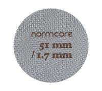 Normcore Écran de douche inférieur 51 mm en acier inoxydable réutilisable pour porte-filtre expresso 51 mm - 1,7 mm d'épaisseur 150 µm