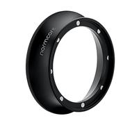 Normcore Entonnoir de dosage magnétique de 51 mm, anneau de dosage d'expresso, 18 mm en aluminium anodisé avec 8 aimants en néodyme, compatible avec porte-filtre Delonghi Decica de 51 mm, noir