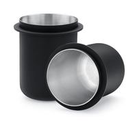 Normcore Filtre Porta Doseur 58 mm | Filtre Porta Dosing Cup | Doseur de café | Gobelet doseur pour porte-filtre | En acier inoxydable 18/10, Noir