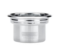 Normcore Kit panier porte-filtre abaisseur 58 mm à 49 mm - Intérieur effilté, trous de 0,28 mm - Convient aux porte-filtres sans fond de 58 mm - Comprend un entonnoir de 49 mm, un écran rondelle de