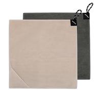 Normcore Lot de 2 serviettes de nettoyage Barista en microfibre avec 2 couleurs assorties, accessoires de bar à expresso pour nettoyeur à vapeur, machine à expresso, chiffon de nettoyage en microfibre