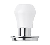 Normcore Mini tampon à café V4.1 de 49,7 mm, à ressort pour machine à expresso La Pavoni pré-millénaire, base plate en acier inoxydable 304, blanc