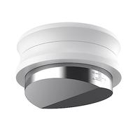 Normcore Outil de distribution de café 58,5 mm - Niveleur à expresso avec base en V pour porte-filtre à café de 58 mm - Revêtement anti-adhésif blanc - Base en V en acier inoxydable - Support en