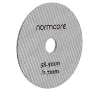 Normcore Paroi de douche en acier inoxydable 316 avec trou rond au milieu - Paroi de douche inférieure - Filtre réutilisable en métal pour café La Marzocco/Gaggia - 1,7 mm d'épaisseur