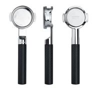 Normcore Portafilter CNC Lay-Flat pour chaudière double Breville Sage 58 mm | Tête en acier inoxydable usiné CNC, fibre de carbone, préparation de la rondelle plate, vue d'extraction ouverte