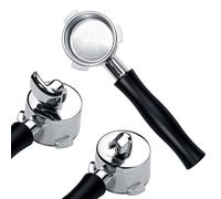 Normcore Porte-filtre 3 en 1 sans fond/double/simple bec avec panier de 18 g pour machines Breville Sage de 54 mm - Poignée en aluminium anodisé