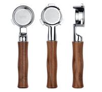 Normcore Porte-filtre fin nu de 54 mm avec panier d'extraction de précision de 18 g, poignée en noyer américain véritable compatible avec les machines Breville Sage Barista de 54 mm