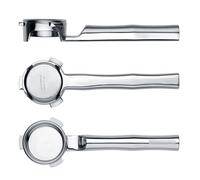 Normcore Porte-filtre horizontal sans fond plat à 180° en acier inoxydable de 54 mm - Compatible avec Breville Sage Barista Express, Pro, Touch, Bambino Plus - Unibody usiné CNC, panier haute