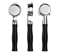 Normcore porte-filtre sans fond 54 mm, poignée aluminium anodisé noir, compatible Breville Sage, panier double shot 18 g