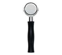 Normcore Porte-filtre sans fond de 51 mm compatible avec les machines Millennium à levier La Pavoni fabriquées après août 2000, porte-filtre nu avec poignée en aluminium anodisé noir
