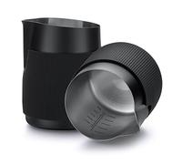 Normcore Pot à lait Barista en acier inoxydable - Compact sans poignée - Pot à lait en acier inoxydable pour cappuccino et latte art - Bec rond (600 ml, noir)