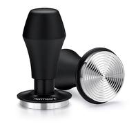 Normcore Presse-café 51 mm - Régulateur de pression - Tampon Barista avec pression de contact 15 lb / 25 lb / 30 lbs - Tapis de poignée en aluminium (nervure de la base du tamper, diamètre 51 mm)