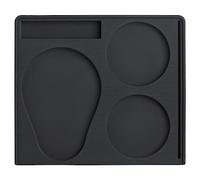 Normcore Station de tassage compacte pour café expresso - Tapis de bourrage pour barista - Tapis de bourrage d'angle antidérapant - Support compact pour café - Accessoire pour expresso - Silicone