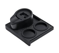 Normcore Station de tassage expresso, 51 mm et 54 mm, tapis de tamping d'angle barista avec support porte-filtre, tampon porte-tampon à café, noir
