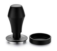 Normcore Tamper à café 49 mm, tampon à ressort V4, tampon expresso Barista à base plate avec ressorts de 6,8 kg/11,3 kg/13,6 kg, poignée et support en aluminium anodisé