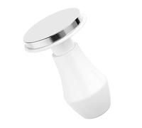 Normcore Tamper à café expresso V4.1 de 53,3 mm, à ressort avec base plate en acier inoxydable, ressorts de rechange de 11,3 kg, support en aluminium anodisé, blanc