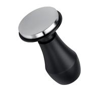Normcore Tamper à café V4.1 de 49 mm avec retour sonore clic, tampon à ressort avec base plate, poignée en aluminium anodisé, noir